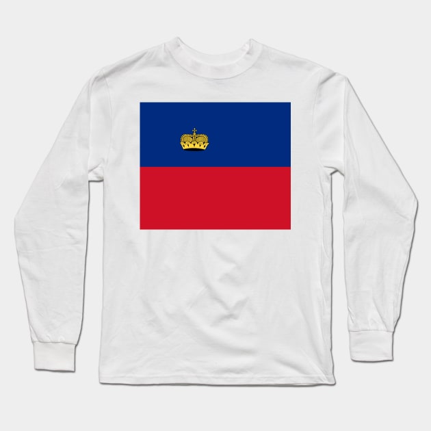 Liechtenstein flag Long Sleeve T-Shirt by flag for all